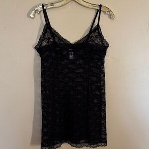 Secret Treasures Black Lace Slip